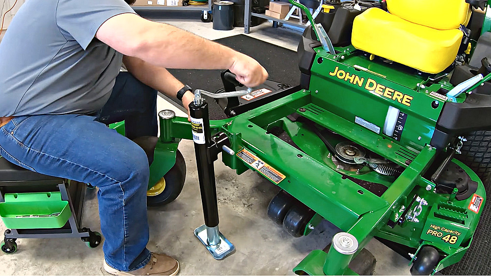 How to Install a Front Jack Kit onto a John Deere Z735M Zero-Turn Mower ' Thumbnail'
