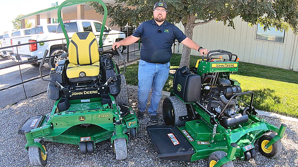A John Deere Sit-Down Zero Turn vs a John Deere Stand-On Mower ' Thumbnail'